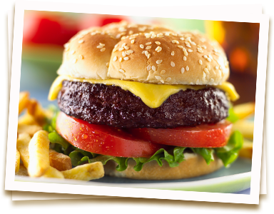 Close up of Cheeseburger